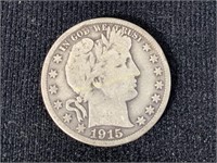 1915-s Barber Half Dollar