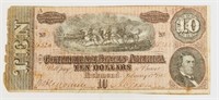 1864 Confederate $10 Bill, #16320