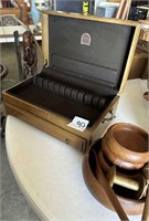 FLATWARE EMPTY BOX & WOODEN BOWLS