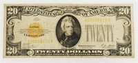 1928 $20 Gold Certificate, Yellow Seal