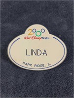 Disney Cast Member Name Tag Linda