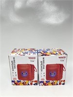New Lot Of 2 yoco bluetooth speaker 318 Color May