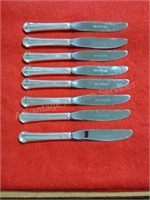 8 Chippendale Sterling Dessert Knives