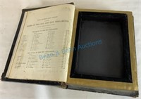 Antique Bible hollowed out for hiding compartment