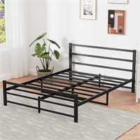 14 Full Bed Frame with Headboard  No Box