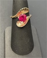 10 KT Vintage Custom Ruby Ring