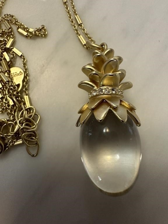 SPARTINA CRYSTAL DROP PINEAPPLE NECKLACE