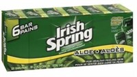 6-Pk Irish Spring Aloe Deodorant Bar Soap