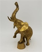 Brass Elephant Statue Figurine Ornate
