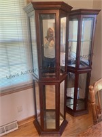 2 curio cabinets ( lightweight) one has all the