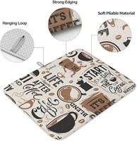 Mat for Kitchen Counter Coffee Theme Coffee Beans