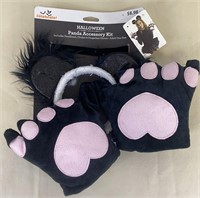 Halloween Panda Accessory Kit Costume w/Tags