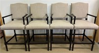 GREAT SET OF FOUR MODERN BAR STOOL ARMCHAIRS