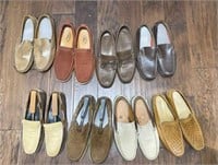 (8 PAIRS) ASSORTED LEATHER CASUAL SLIP-ONS
