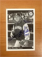 1998-99 Seattle Mariners Coach Stan Williams Signe