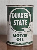 VINTAGE 1QT QUACKER STATE MOTOR OIL CAN