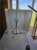 Lightning rod with blue ball