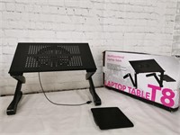 Multifunction Laptop Table with Fan: As is