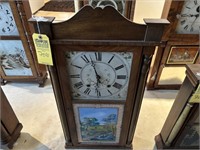 SHELF CLOCK - MARSCH WILLIAMS & CO - WOOD & BRASS