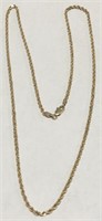 10KT YELLOW GOLD 20 INCH 6.70 GRS ROPE CHAIN