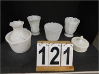 Milk Glass Includes Candy Dish ~ Pitcher