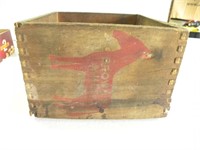 Old Wooden Brown Mule Cigar Box Tobacco