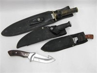 Lot of Four Vintage Knives