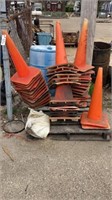 Pallet of safety cones