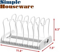 Simple Houseware 7 Compartments Adjustable Pan
