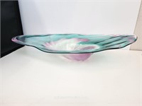 Lawrence Ruskin #5934001 Signed Art Glass Bowl