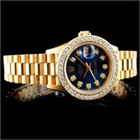 Diamond Ladies Rolex Watch: Presidential Style