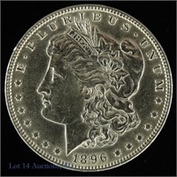 1896 Silver Morgan Dollar (Unc?)