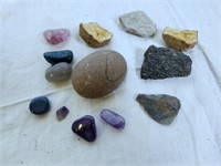 Rocks, some polished,