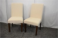 2  LIGHT CHAIRS - 39 HIGH X 18 1/4 WIDE- 20" DEEP