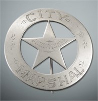 Silver Badge, John Moore, City Marshal