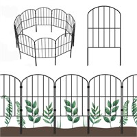 OUSHENG Decorative Garden Fence 25 Panels, Total 2