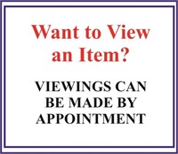 View by appointment, contact auction company