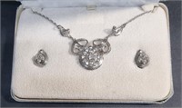 CASED AM LEE STERLING SILVER JEWELLERY SET