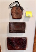 Antique Tooled Leather Bags