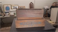 3 Old Wood Cheese Boxes Windsor Mel-o-bit American