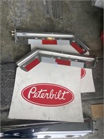 Peterbilt mudflap hangers with mudflaps