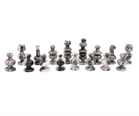 Mexican Carved Marble Chess Set