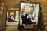 2 vintage Portage ad silhouettes