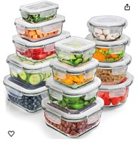 PrepNaturals 13 Pack Glass Meal Prep Containers -