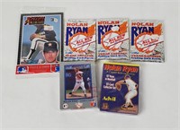 6 Unopened Nolan Ryan Card Packs