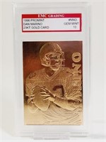 Dan Marino Gem 10 Graded Card