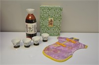 Kutani Hand Painted Sake Set