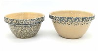 Two Ohio Spongeware Bowls