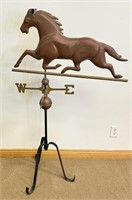 DESIRABLE LARGE WEATHER VANE W COPPER HORSE