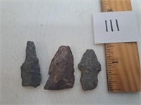 Native American Broken Arrowheads